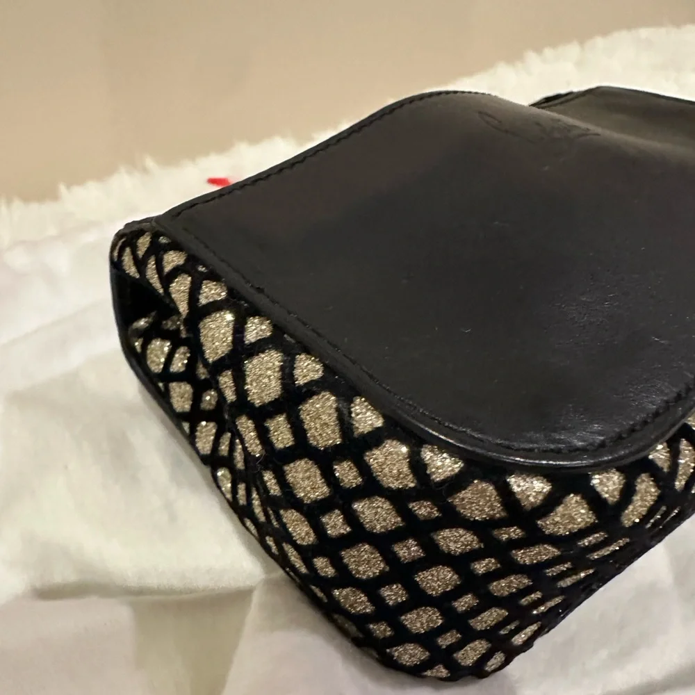 Christian Louboutin Black and Gold “sweetie” Crossbody Bag - Picture 7 of 12